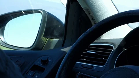 View of driving from a moving car Stock Footage 128234984