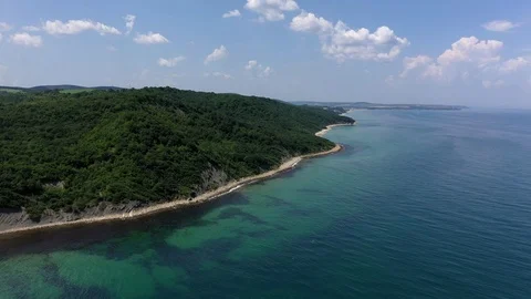 View of drone to the beautiful coastline 스톡 동영상 110309628