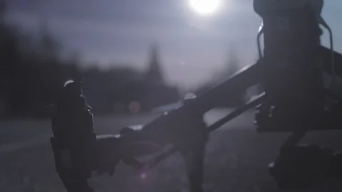 View Of Drone With Camera Flying over The Birsfelden area. Stock Footage 120880030