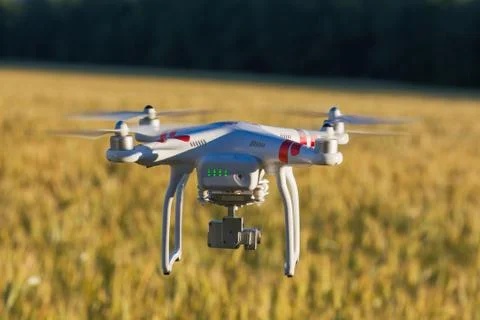 View on drone flying Stock Photos