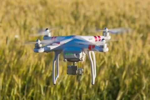 View on drone flying Stock Photos