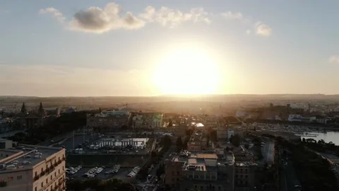View from the drone over a city Stock Footage 130433497