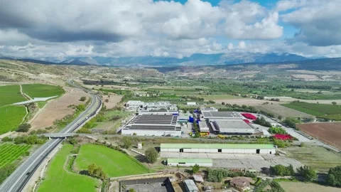 View from a drone over Road E45, Saracena, Cosenza, Calabria, Italy, Europe Vídeos de archivo 294953938