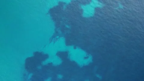 View from a drone of the sea or ocean. Stock Footage 255853650
