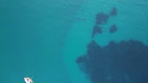View from a drone of the sea or ocean. Stock-Footage 255854334