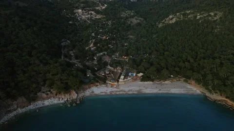 View from drone on village Stock Footage 226944788