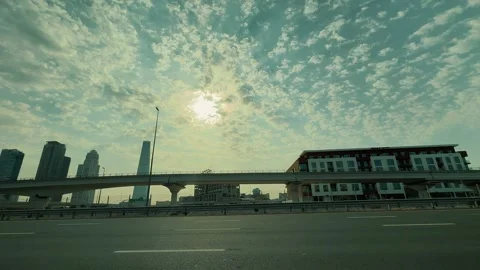 View of Dubai from the highway 17 Video stock 328850307