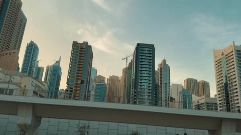 View of Dubai from the highway TimeLaps 2 库存影片 328851753