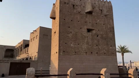 A View of Dubai old palace Stock Footage 157576112