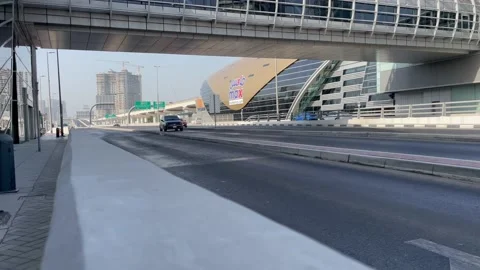 View of Dubai Road side with beautiful buildings Video stock 157581214