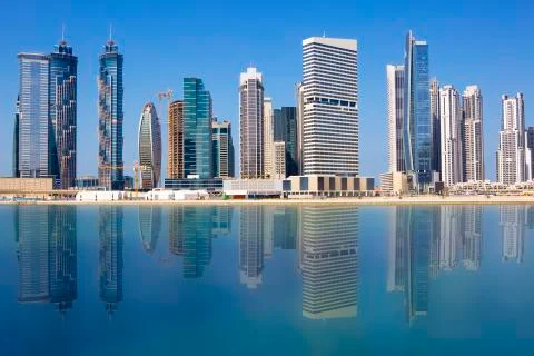 View of dubai skyline Stock Photos