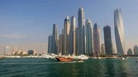 View of Dubai skyscraper Видео 45768002