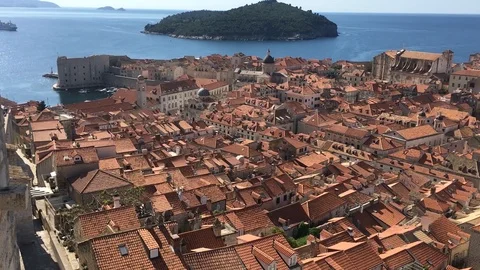 View of Dubrovnik, Croatia Stock Footage 127111485