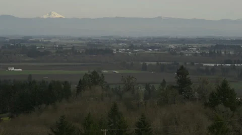 View from the Dundee hills in winter. Stock Footage 61193627