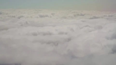 View of the earth from an airplane window Video stock 249818535