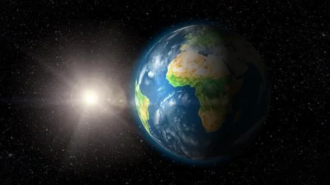 View of the earth from the moon. Fotos de archivo