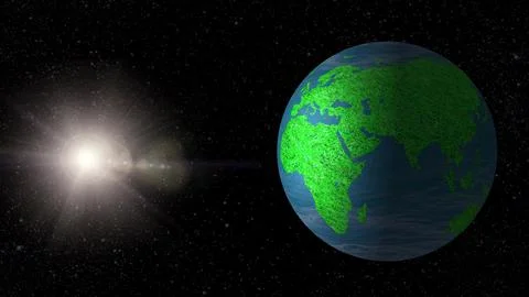 View of the earth from the moon. Stock-Fotos