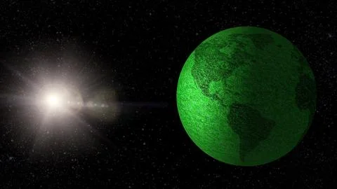 View of the earth from the moon. Foto stock