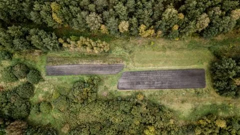 View of the earth from the quadrocopter Stock Photos