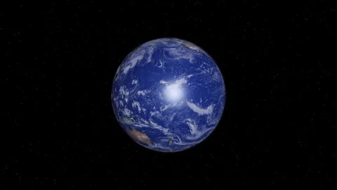 View of Earth from Space. Day and night. The movement of the Sun. Loop. Stock-Footage 85571574