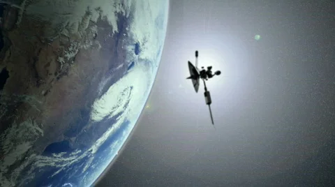 View of  the earth from Space Stock Footage 134411