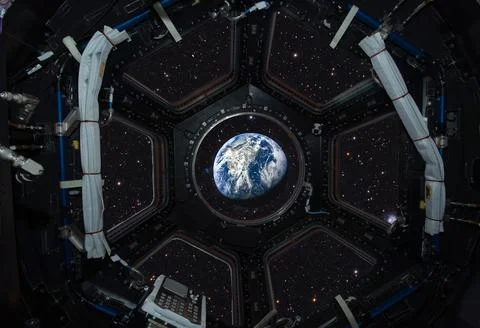 View of the earth from space. This image elements furnished by NASA Stockfoto's