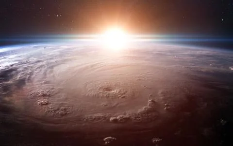 View of earth from space Stock Photos
