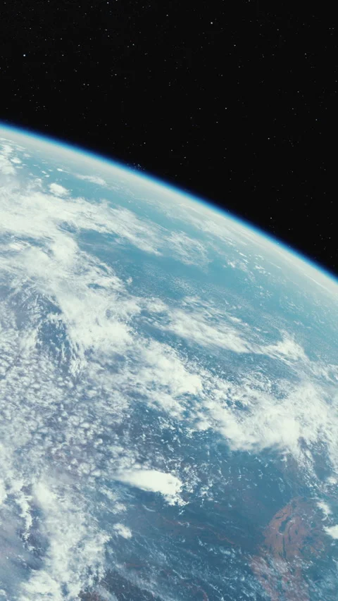 View of Earth from space showing clouds and oceans in detail Stock Footage 341050143