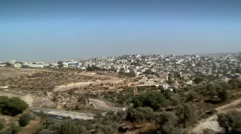View of East Jerusalem 2 Stock Footage 20244799