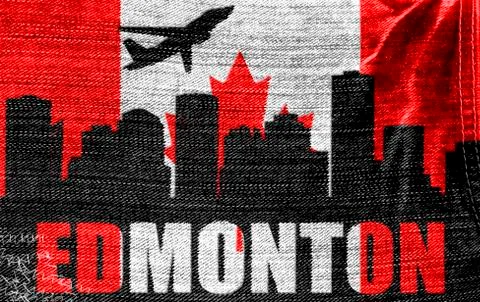 View of edmonton Ilustración de archivo