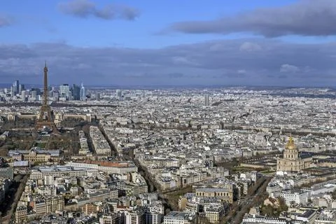 View of the Eiffel Tower and Invalides Dome from the Tour Montparnasse, Dome Photos