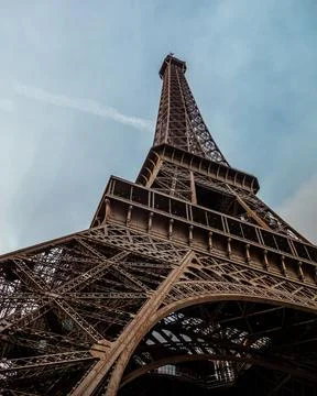 View on the Eiffel Tower from the bottom 写真素材