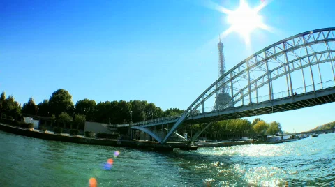 View of Eiffel Tower Stock Footage