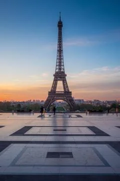 A view of the Eiffel Tower from Palais de Chaillot, Paris, France Stock Photos