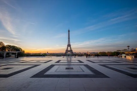 A view of the Eiffel Tower from Palais de Chaillot, Paris, France Stock Photos
