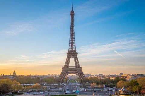 A view of the Eiffel Tower from Palais de Chaillot, Paris, France Stock Photos