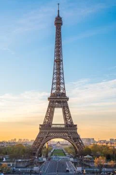 A view of the Eiffel Tower from Palais de Chaillot, Paris, France Stock Photos