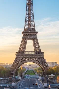 A view of the Eiffel Tower from Palais de Chaillot, Paris, France Stock Photos
