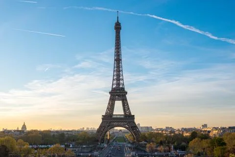 A view of the Eiffel Tower from Palais de Chaillot, Paris, France Stock Photos