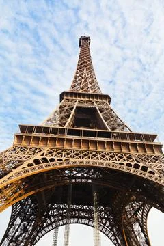 View of Eiffel tower in Paris bottom view of Eiffel tower in Paris Copyrig... Stock-Fotos