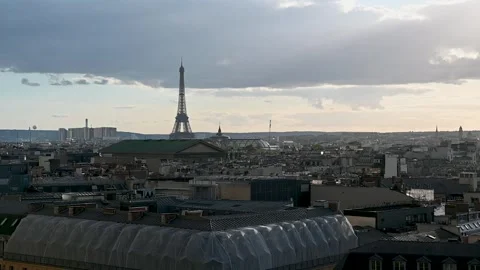 View of the Eiffel Tower, Paris, France Stock Footage 316878355