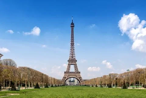 View from eiffel tower in paris Stock Photos