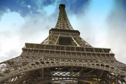 View of Eiffel Tower in Paris Stock Photos
