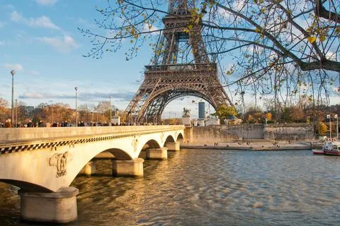 View of Eiffel Tower in Paris Stock Photos