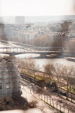 View from the Eiffel Tower in a sunny day in Paris 4 Stock Photos