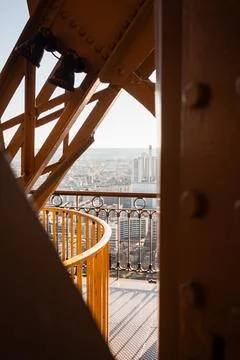 View from the Eiffel Tower in a sunny day in Paris 12 Stock Photos