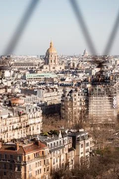View from the Eiffel Tower in a sunny day in Paris 3 Stock Photos