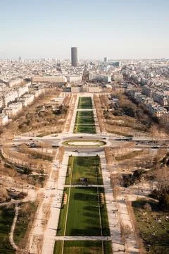 View from the Eiffel Tower in a sunny day in Paris 19 Stock Photos