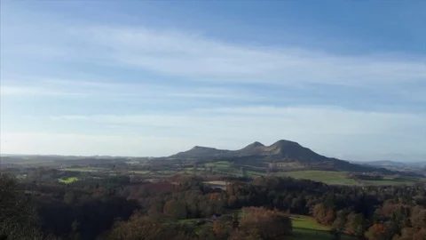 View of the Eildon Hills in the Scottish Borders 動画素材 83212235