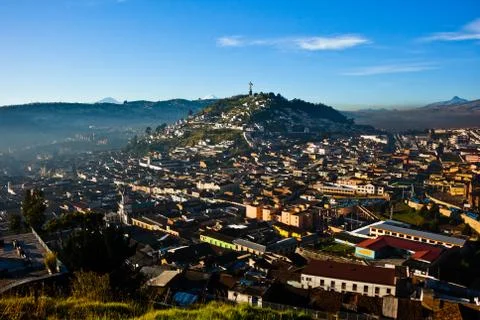 View of El Panecillo Stock Photos